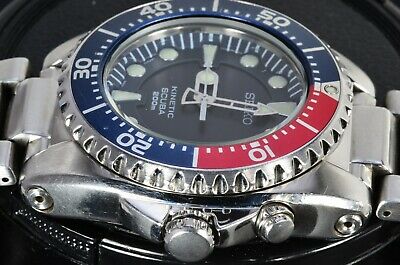 Seiko SKA369 5M62-0BL0 Pepsi Scuba 200m Diver Prospex Kinetic Stainless 708  | WatchCharts