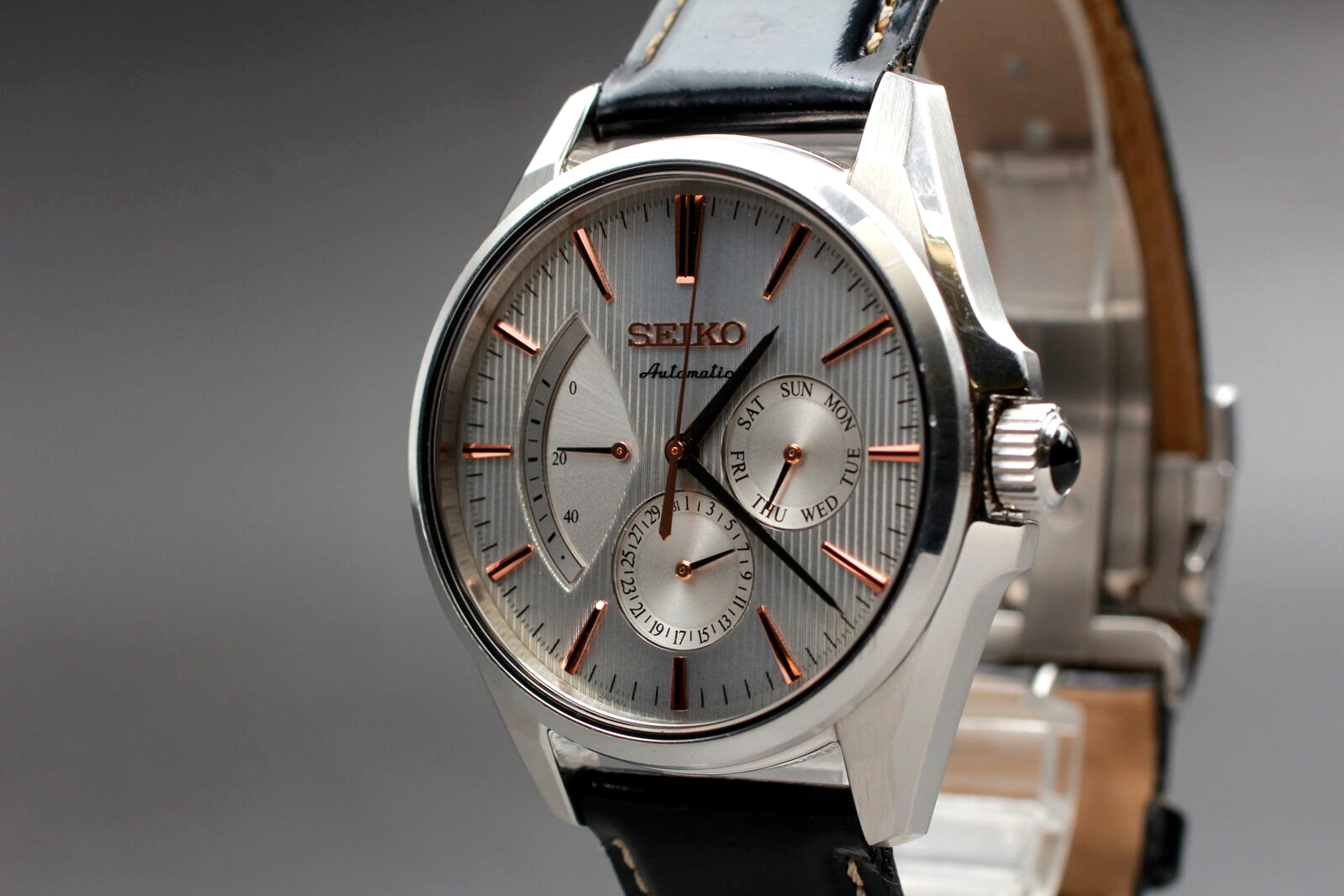 Exc+5 ] SEIKO Presage Power Reserve Automatic Men's Watch SARW033