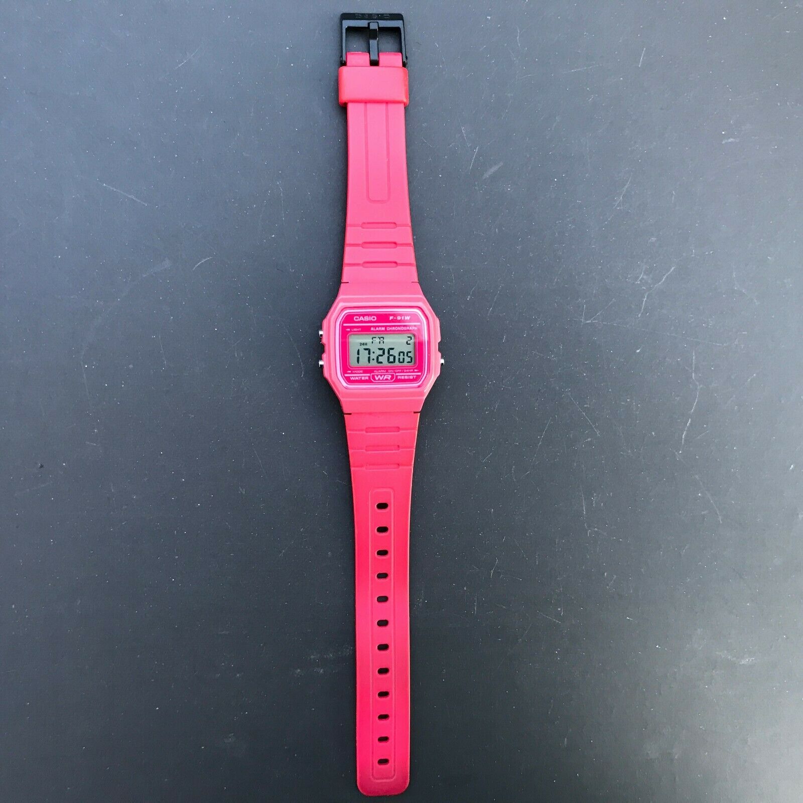 casio f91w pink