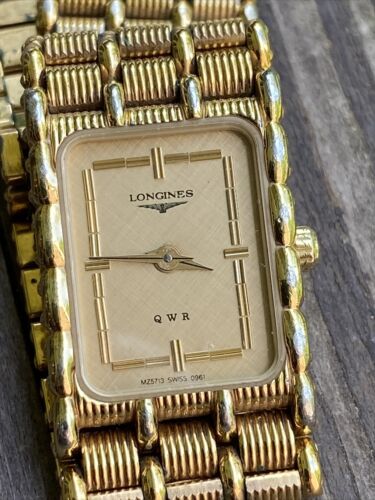 Vintage LONGINES QWR Gold Plated MZ5713 Swiss 0961 Ladies