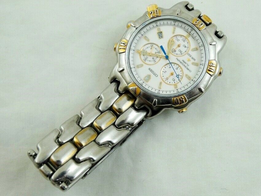 稼働品／CITIZEN PROMASTER chronograph 3510 CITIZEN PROMASTER Alarm Chronograph 3510-352637 K Vintage Japan