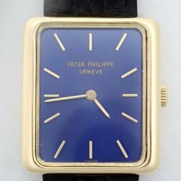 PATEK PHILIPPE, REFERENCE 4224/1 A YELLOW GOLD RECTANGULAR BRACELET WATCH,  MADE IN 1974, Important Watches, 2020