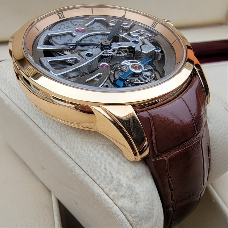 Ulysse Nardin Skeleton Tourbillon Rose Gold w 170h power reserve