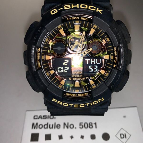 Casio G-Shock Men's Analog-Digital Watch Black Band with Camouflage  GA-100CF-1A9 WatchCharts Marketplace