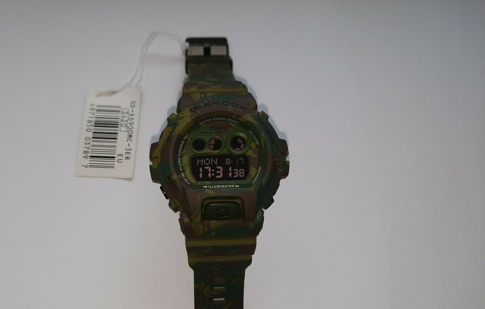 Casio G-Shock GD-X6900MC-3ER.Color Green Camouflage. Original, New