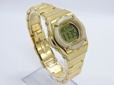 CASIO Baby-G Digital Wrist Watch G-ms MSG-160DG Gloss Gold Tone 