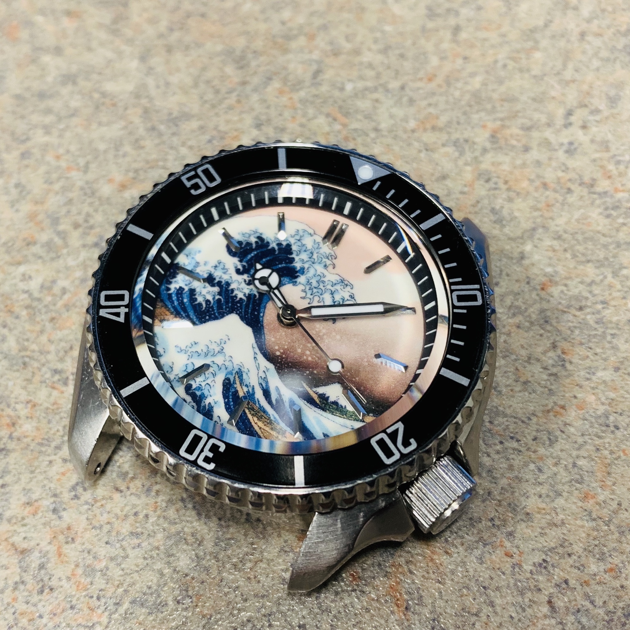 WTS Seiko SKX Lumed Great Wave Dial Mod WatchCharts Marketplace