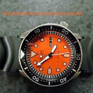 2000 Vintage SEIKO SCUBA DIVER Orange Dial 21Jwl. Auto. 7s26-0020 Custom  SKX011 | WatchCharts