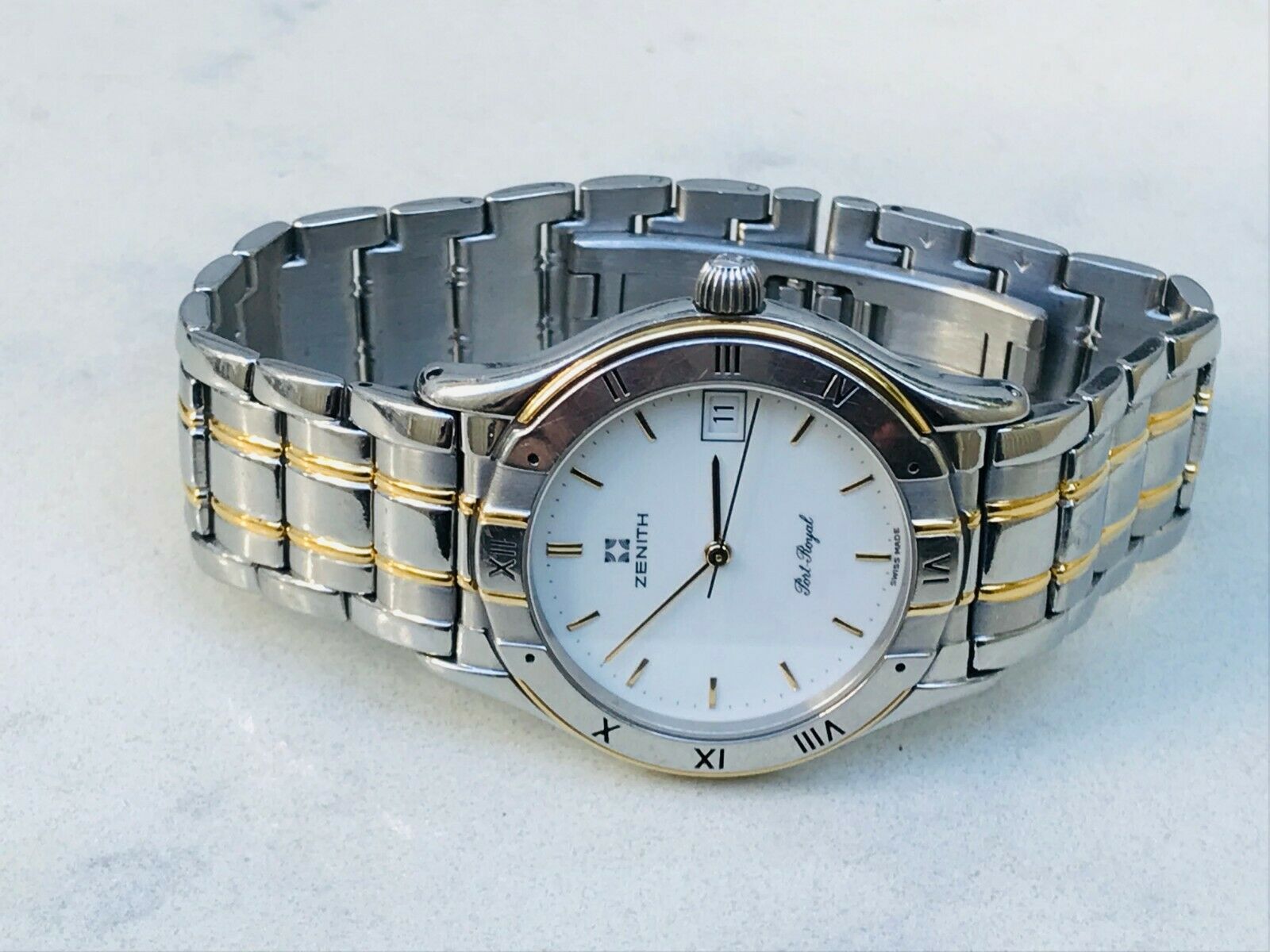 Zenith Port Royal 59.3150.226 Date 2T ALLSS Mens Quartz Watch