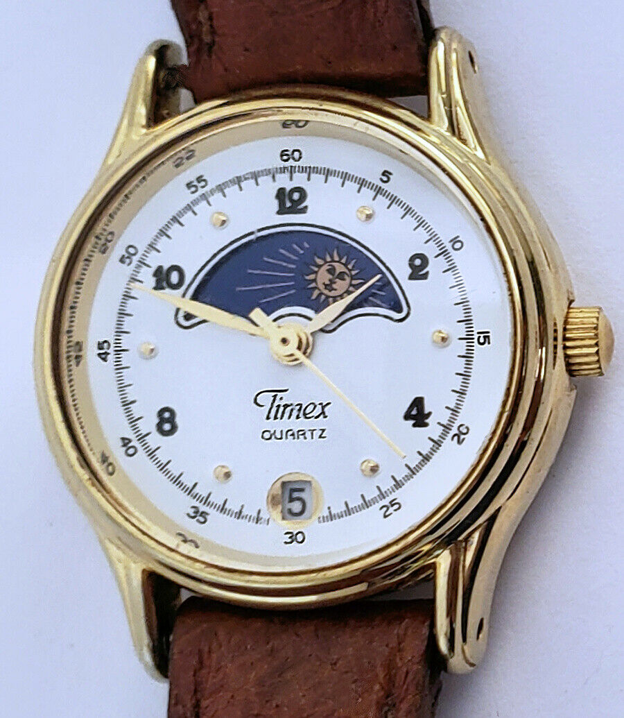 timex women's moonphase watch