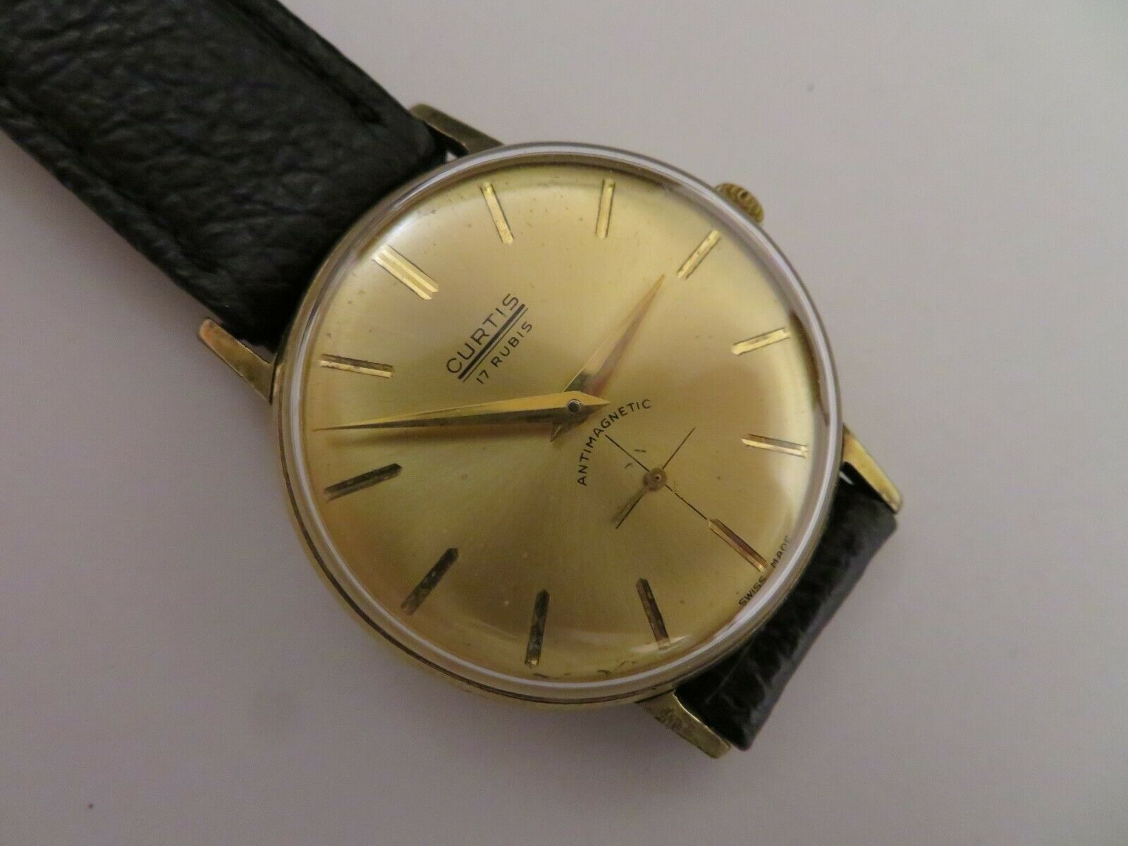 NICE VINTAGE MANS CURTIS Watch 17 Rubis Hand wound Working well WatchCharts Marketplace