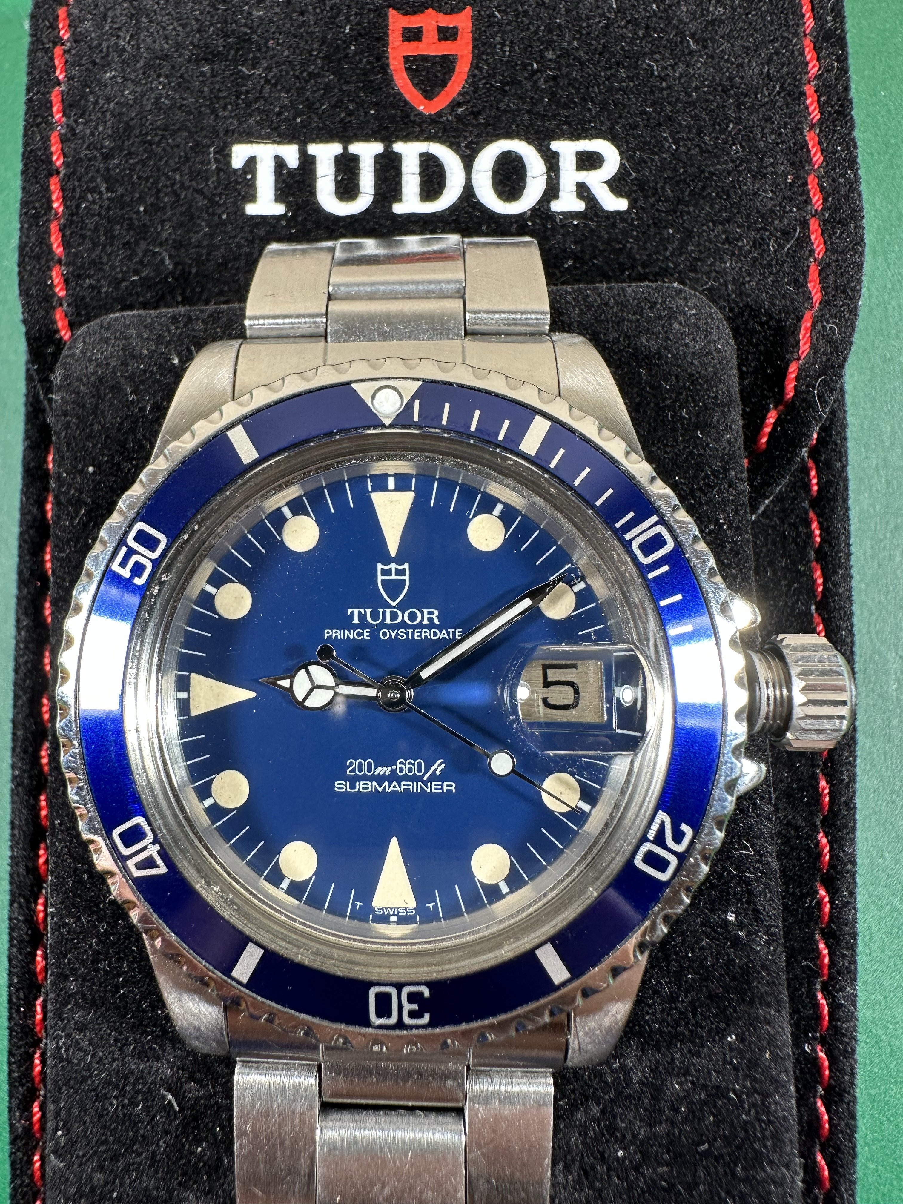 FS 1984 Blue Tudor Sub 76100 with Rolex Crown Case 2023