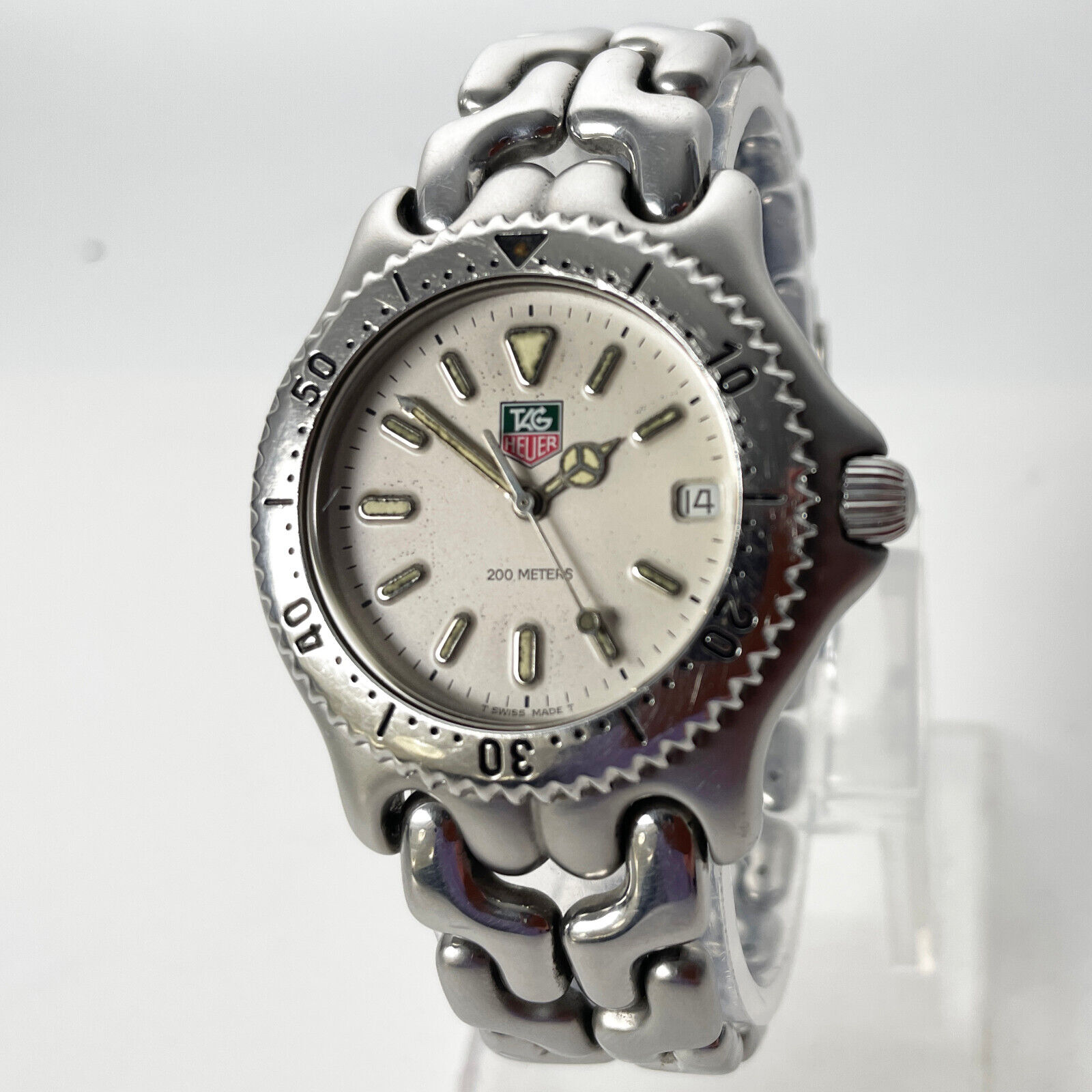 TAG HEUER SEL Watch S99.206M Pro Diver 200m steel silver mens full