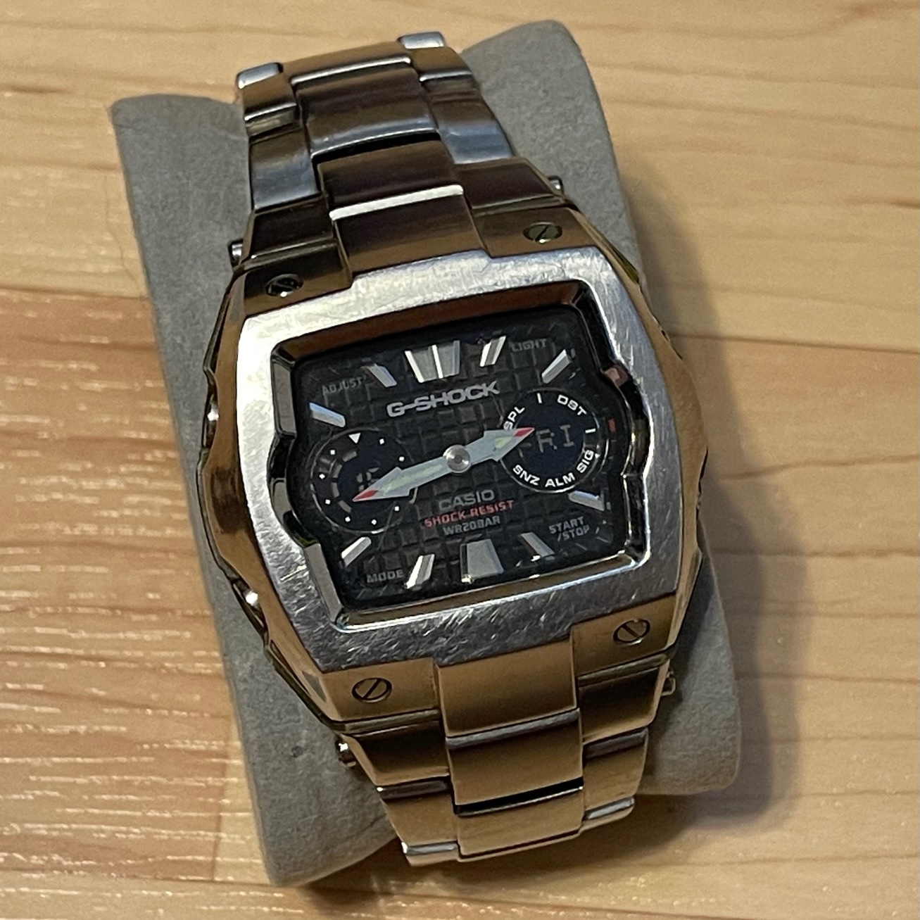 WTS] Casio G-Shock G-011D-1A “The Cube” Black Waffle Dial Steel