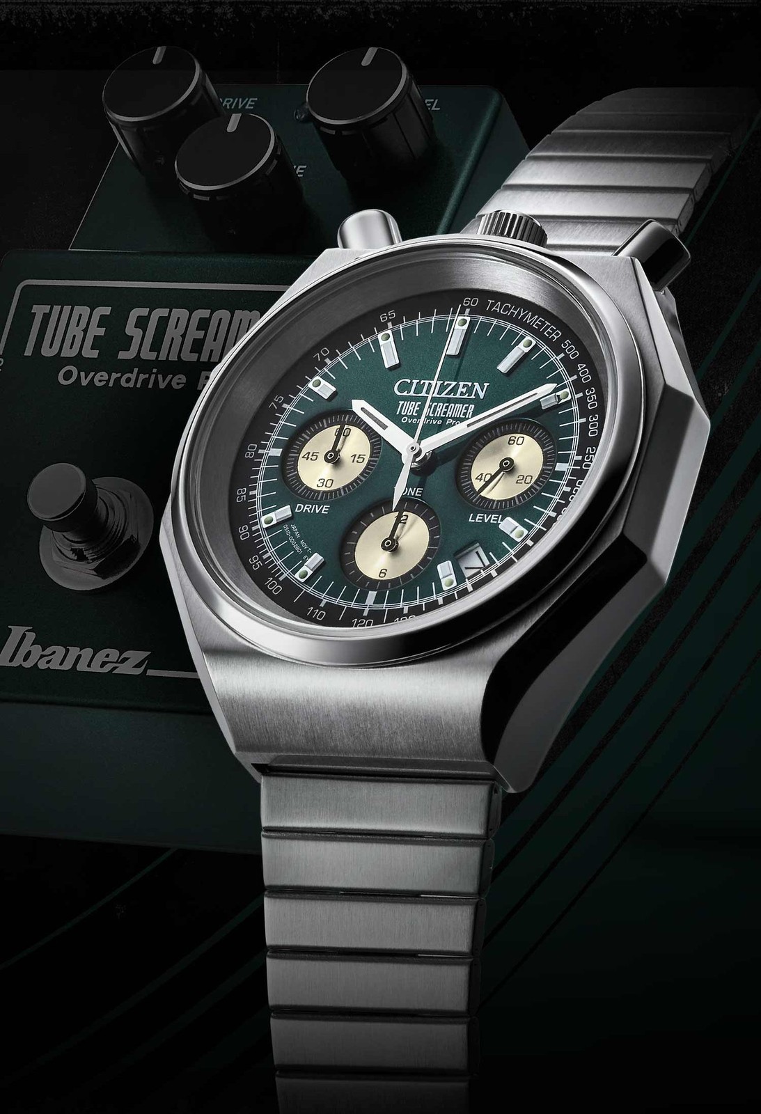 CITIZEN Ibanez Tube Screamer Tsuno Chrono Limited 500 Watch