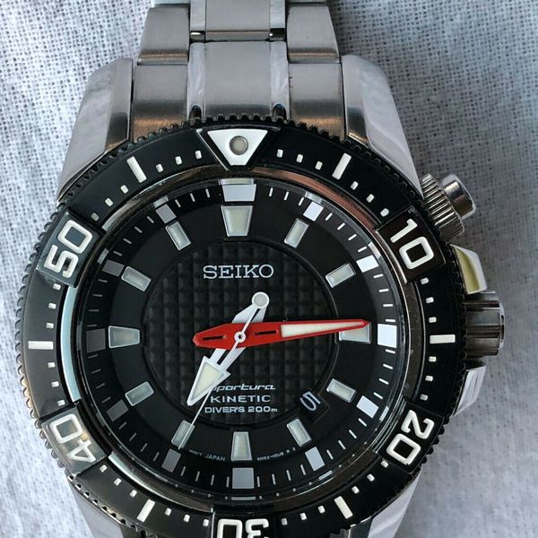 Mens Seiko Sportura Air Diver Kinetic Watch SKA511P1 | WatchCharts