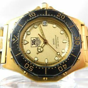 TAG HEUER 937.406 DATE GOLD MEN'S VINTAGE WATCH SWISS QUARTZ