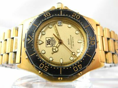 TAG HEUER 937.406 DATE GOLD MEN S VINTAGE WATCH SWISS QUARTZ