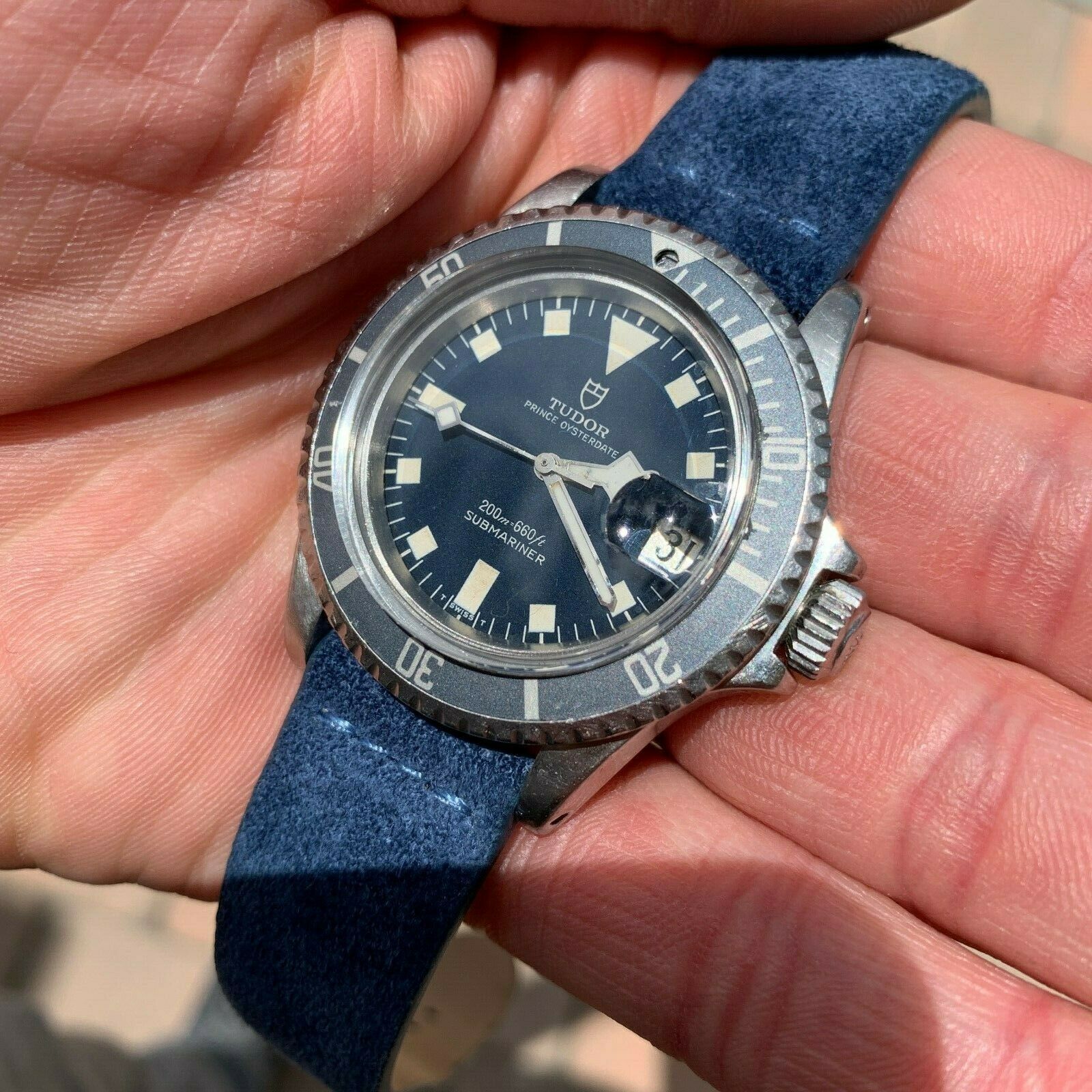 tudor snowflake blue