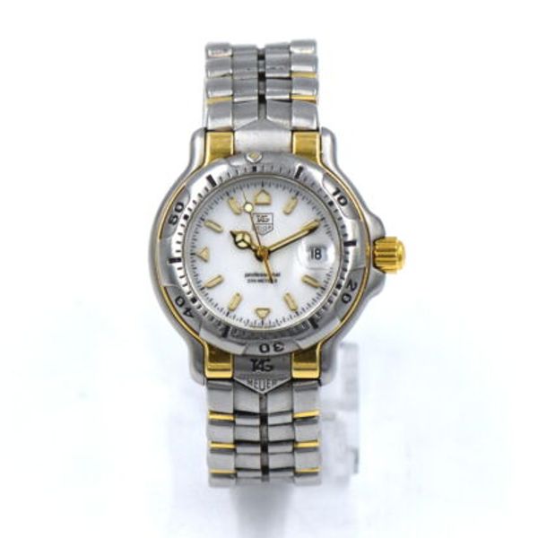 LADIES TAG HEUER PROFESSIONAL DATE WRISTWATCH WH1351-K1 18K GOLD