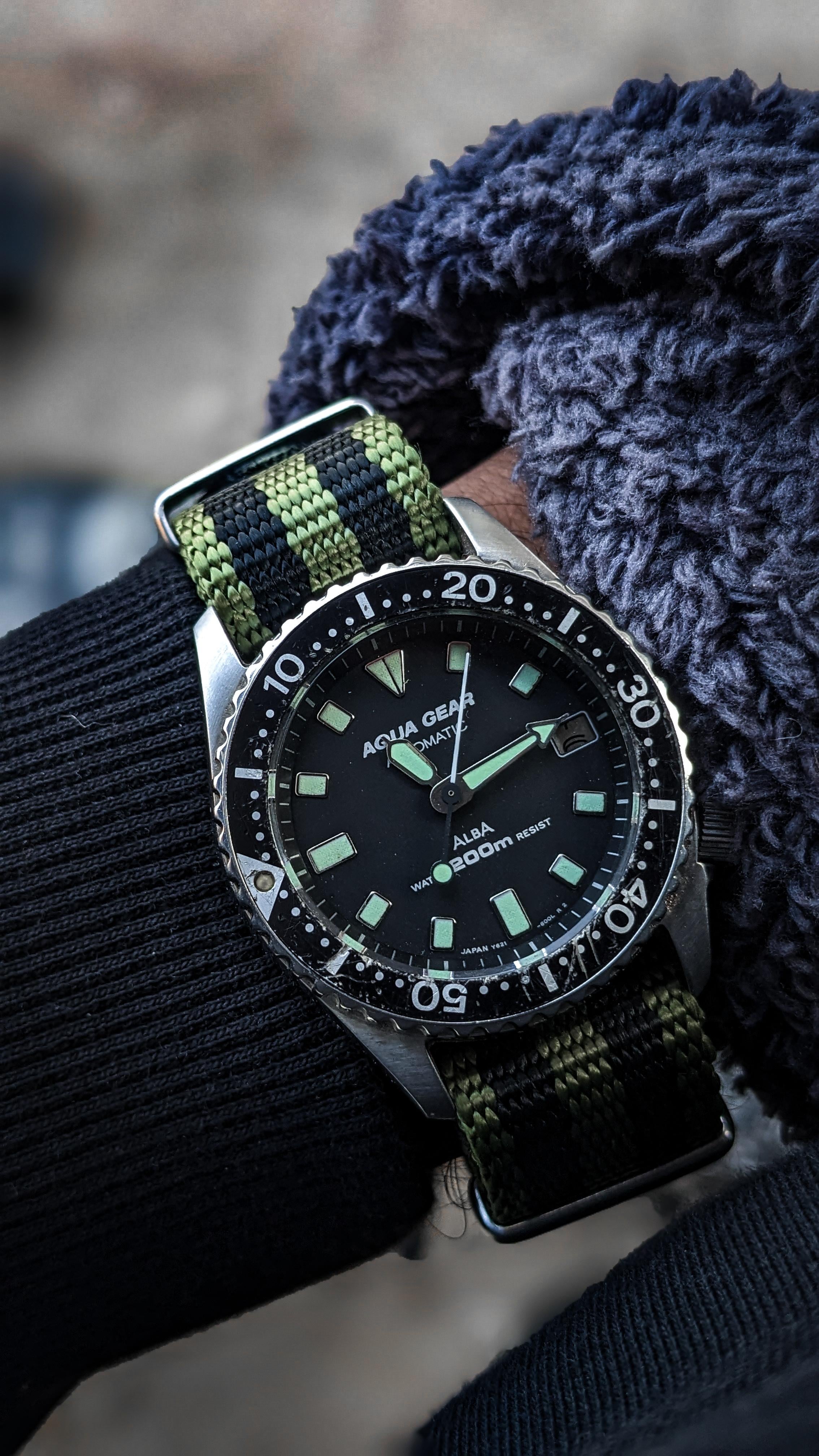 WTS] SEIKO ALBA Y621-6000 AQUA GEAR automatic winding men's diver