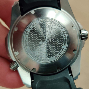 Deep Blue Pro Aqua 1500m Black Dial Automatic Diver With Oem Black Band Mint Watchcharts