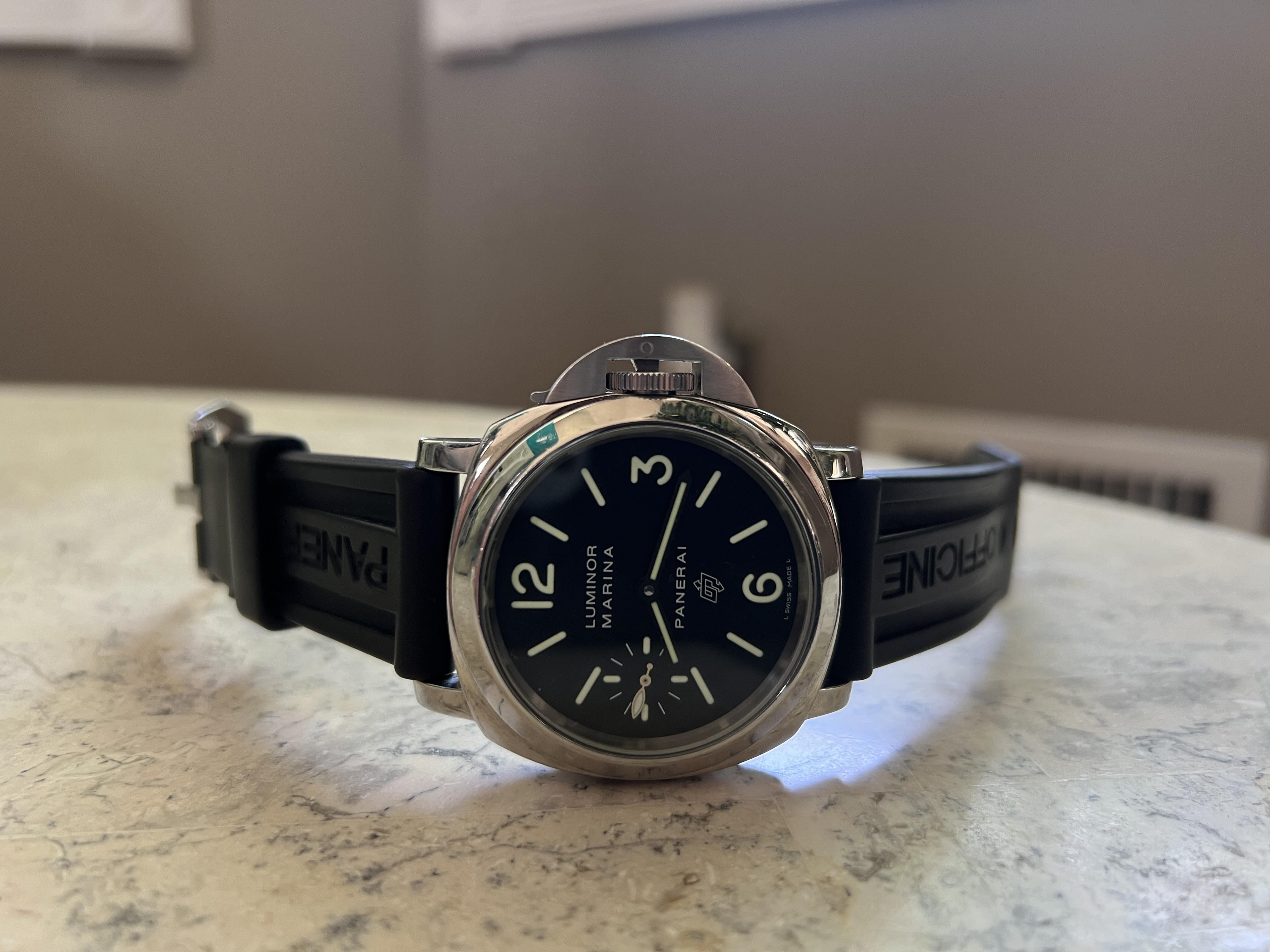 WTS PANERAI LUMINOR MARINA LOGO PAM 00005 44MM B P WatchCharts