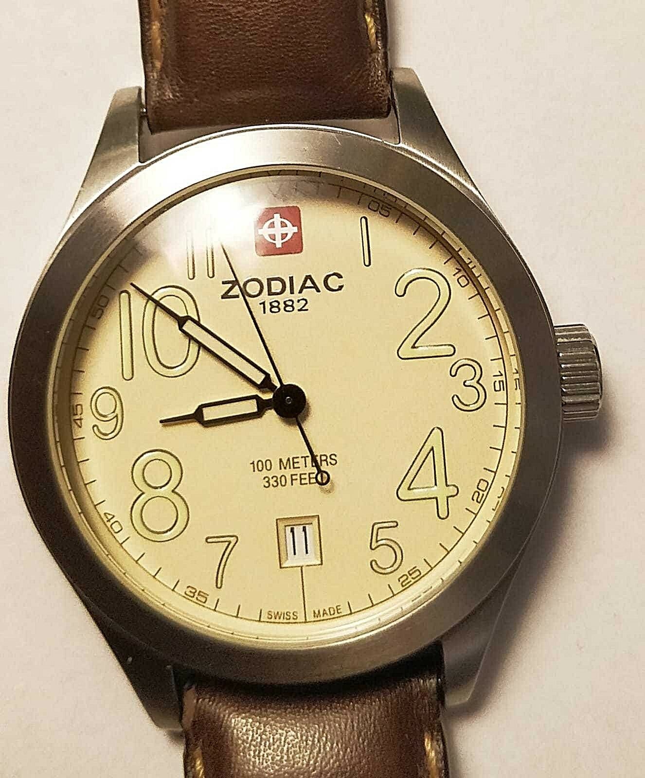 Zodiac ZO 2503 Desert Hawk 100m MEN'S WATCH SWISS MADE Size 42 mm