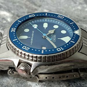STUNNING BLUE MOD SEIKO DIVER 7S26-0030 SKX013 AUTOMATIC MEN'S