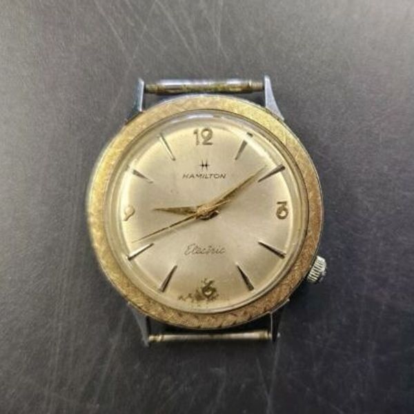 Vintage 1963 Hamilton Nautilus Electric 450 10K GF Bezel PLEASE READ