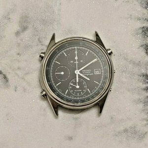 Seiko 7T32-7B30 Stainless Steel Silver Tone Chronograph/Alarm Men's Watch  (Case) | WatchCharts