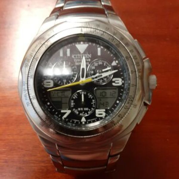 Citizen ecodrive men's skyhawk JR3XXX/ C650Q02128 with manual