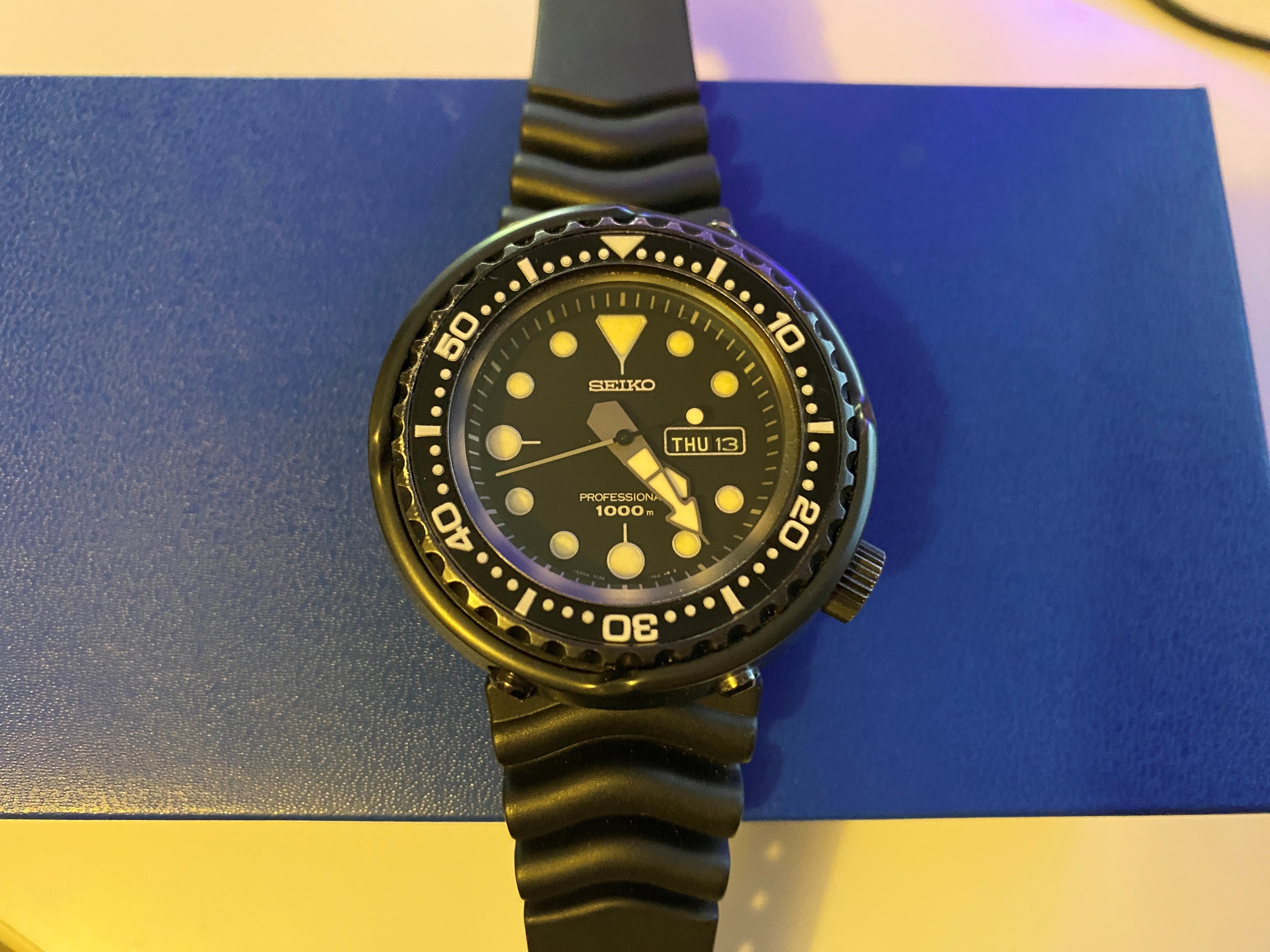 FS Seiko SBBN011 1000m Professional Quartz Darth Tuna