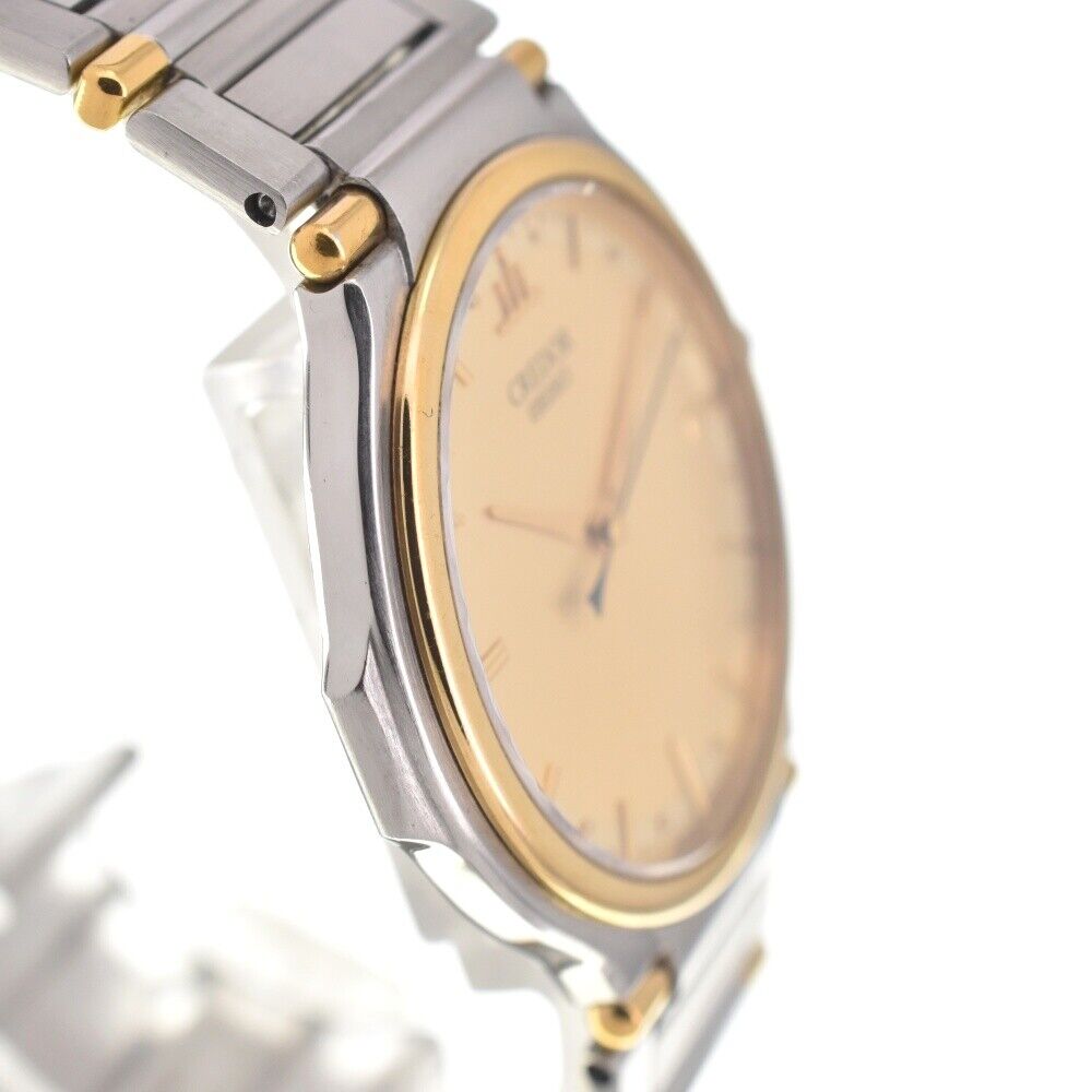 SEIKO CREDOR 9571-7000 Stainless Steel/Gold Plated Quartz Men's