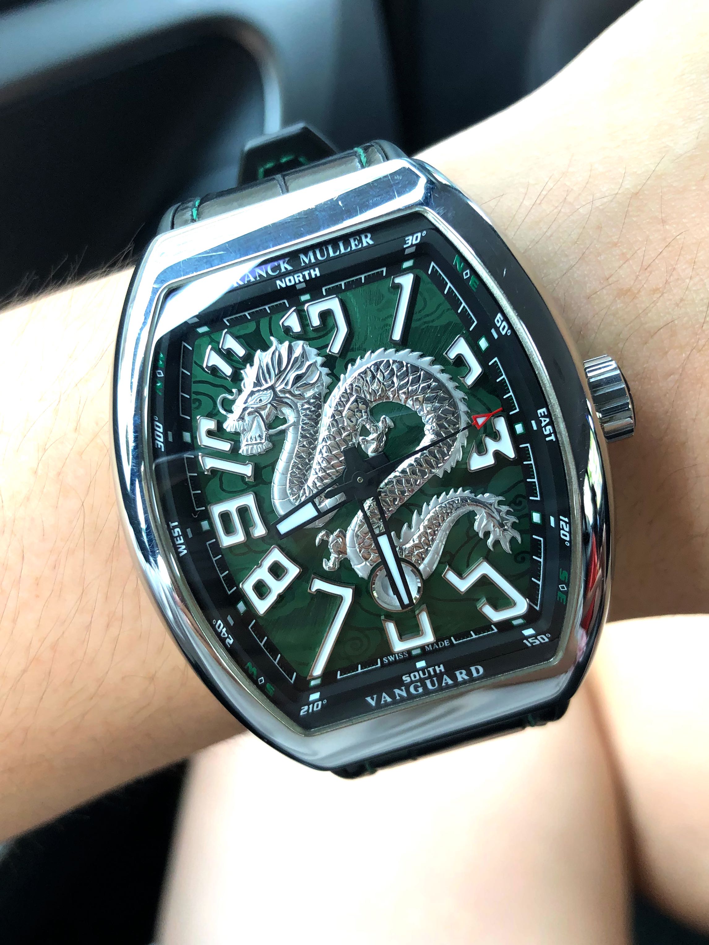 SOLD Green 188 PCS Franck Muller Dragon King Vanguard