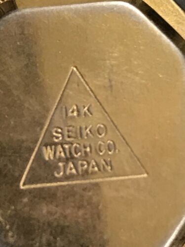 SEIKO VINTAGE LADIES 14K YELLOW GOLD WATCH WITH DIAMONDS Value