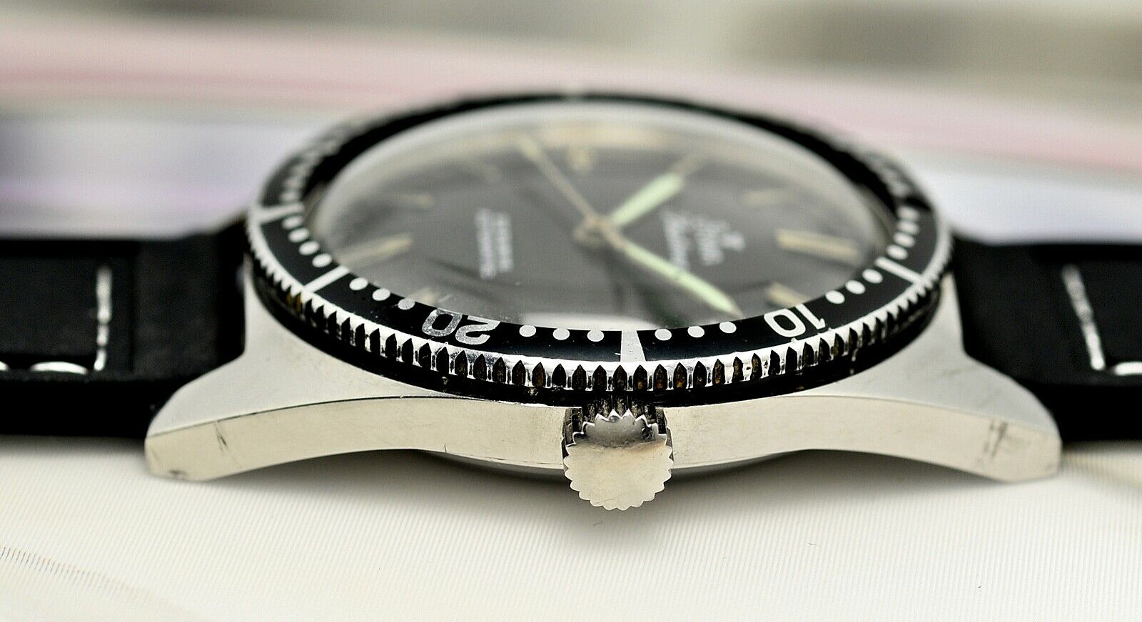 Vintage STOWA SeaTime Automatic, steel 37mm case, 60's gents 20