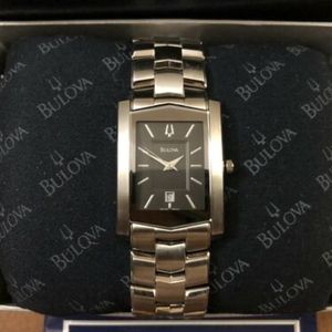 Bulova Swiss Quartz hot Stainless Steel Bracelet Men's Model 96G10 /C837288