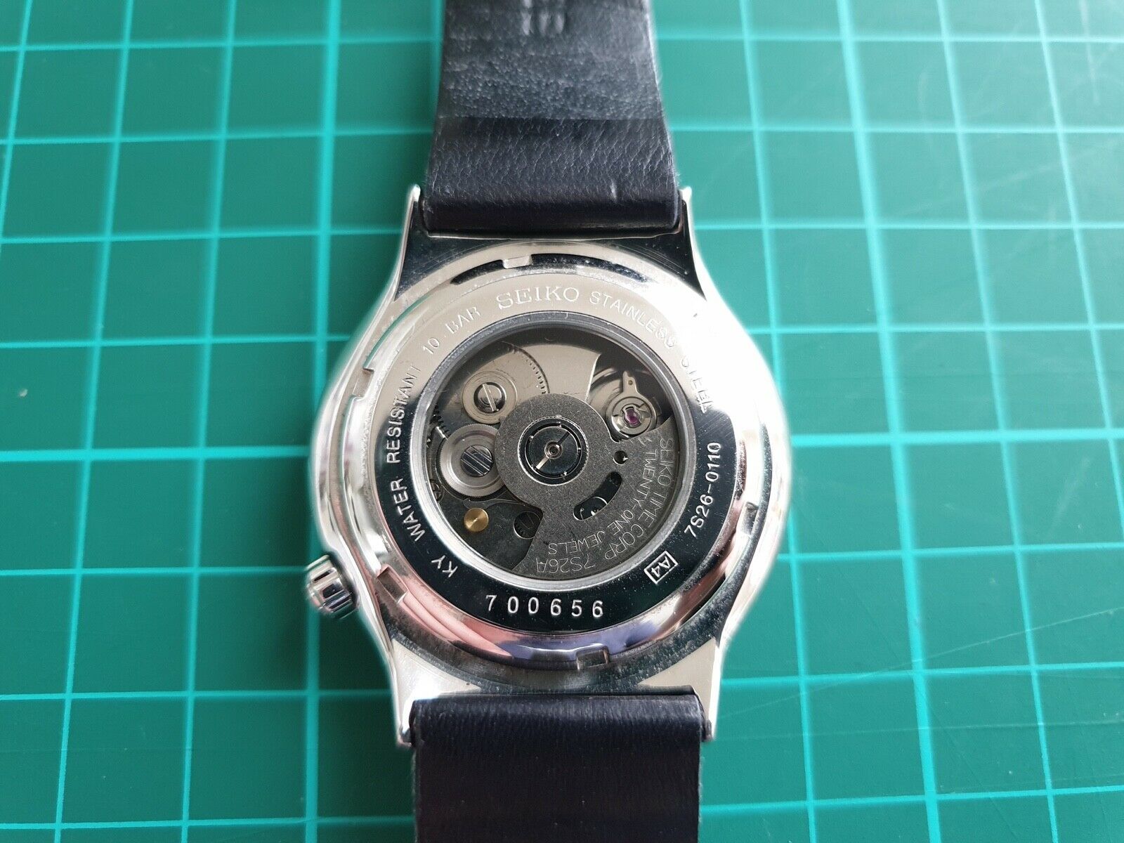 VERY RARE SEIKO 'S-WAVE' AUTOMATIC DAY-DATE (7826-0110