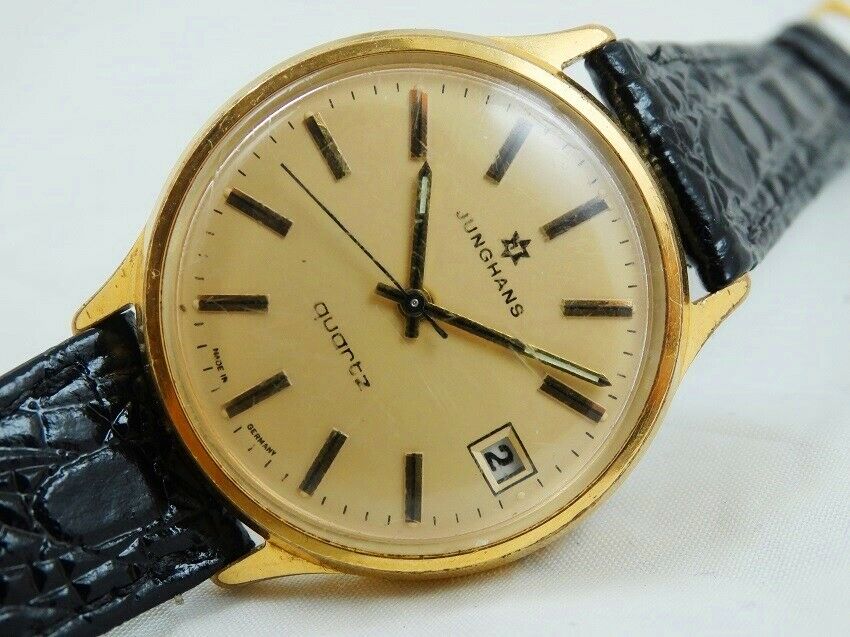 JUNGHANS ASTRO QUARTZ Cal. 667.20, 7 J. Vintage Gold Plated JUNGHANS ASTRO QUARTZ Cal. 667.20, 7 J. Vintage Gold Plated