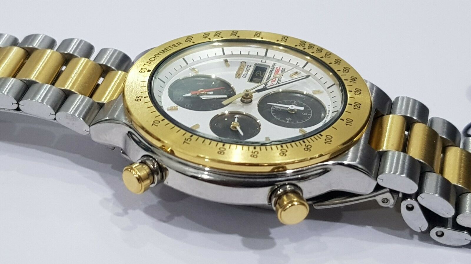 Seiko 7T59 - 6A00 1/100 Sec Sports 150 Quartz Chronograph-RARE