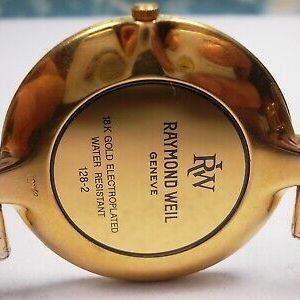 RARE RAYMOND WEIL OTHELLO ULTRA THIN 18K GOLD ELECTROPLATE