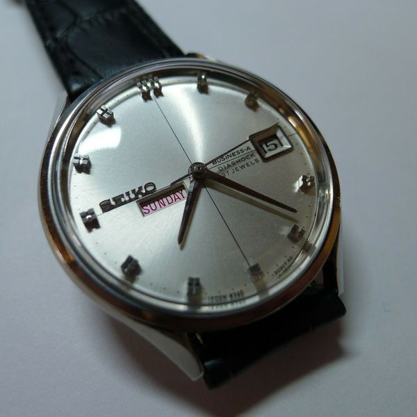 VINTAGE 1967 SEIKO BUSINESS-A DIASHOCK 27 JEWELS,8346-9020