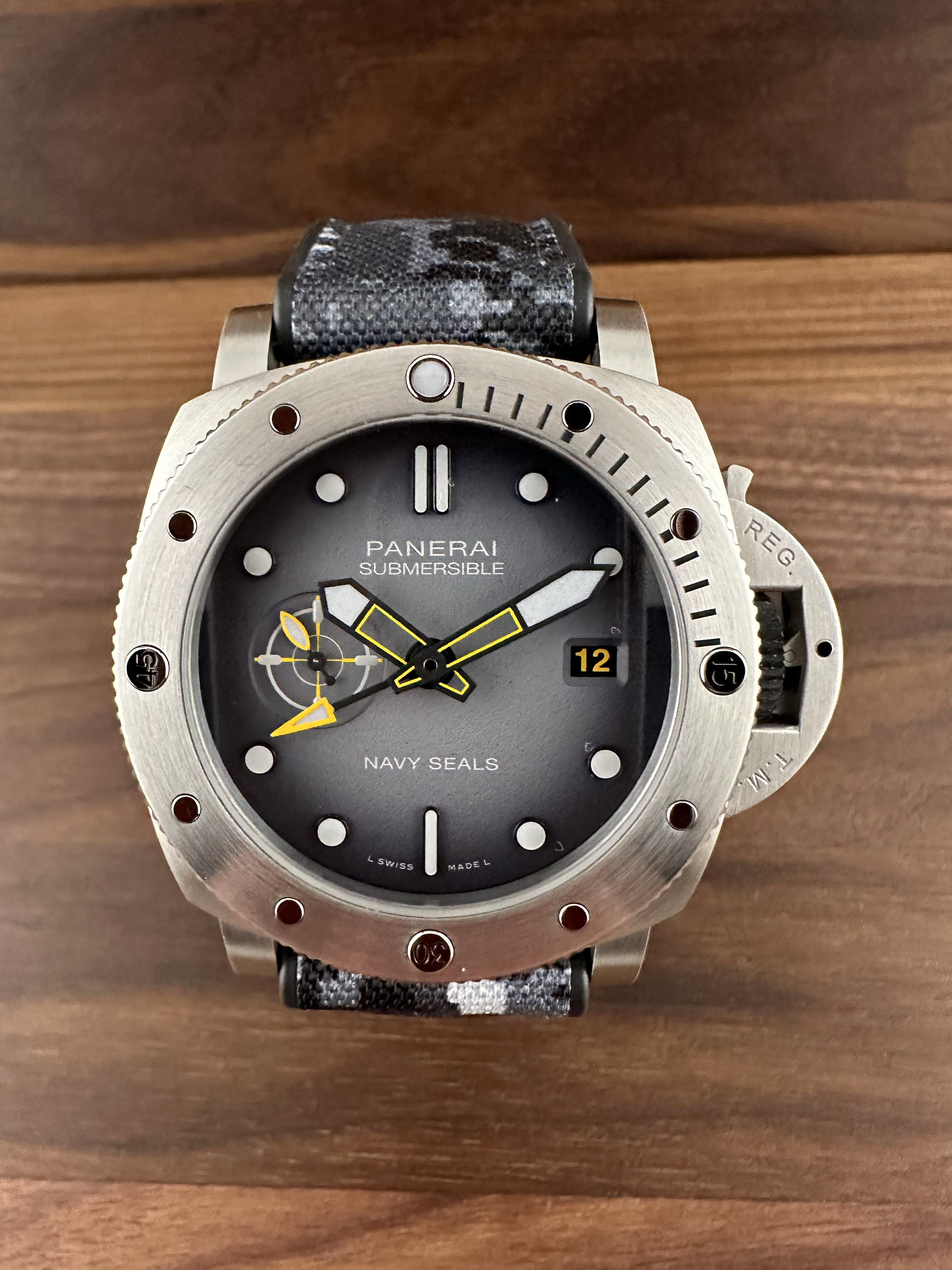 FS Panerai 1323 Luminor Submersible GMT Navy Seals Limited