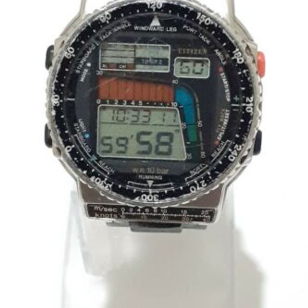 CITIZEN D120-312538 デジタル 希少 CITIZEN シチズン D120-312538 ウィンドジャック - メルカリ