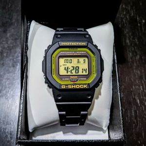 Casio G Shock Gw B5600bc 1 Yellow Bluetooth Men S Square Watch On Combi Bracelet Watchcharts