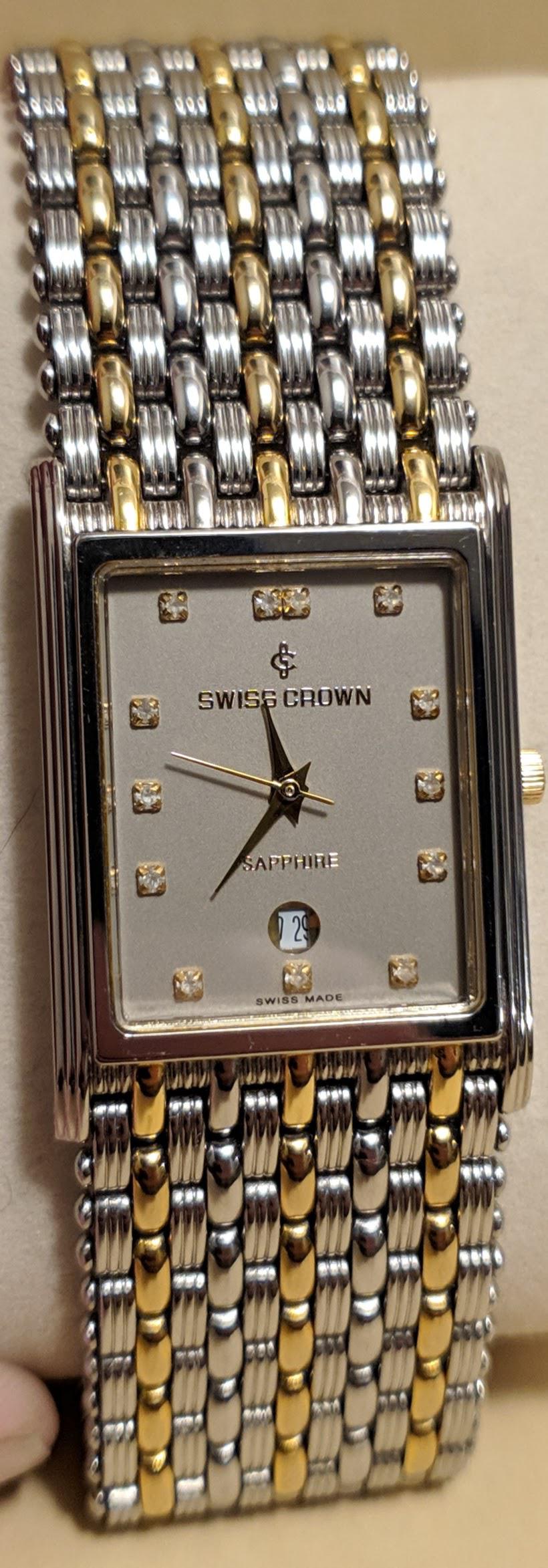 Swiss crown watches price list sale