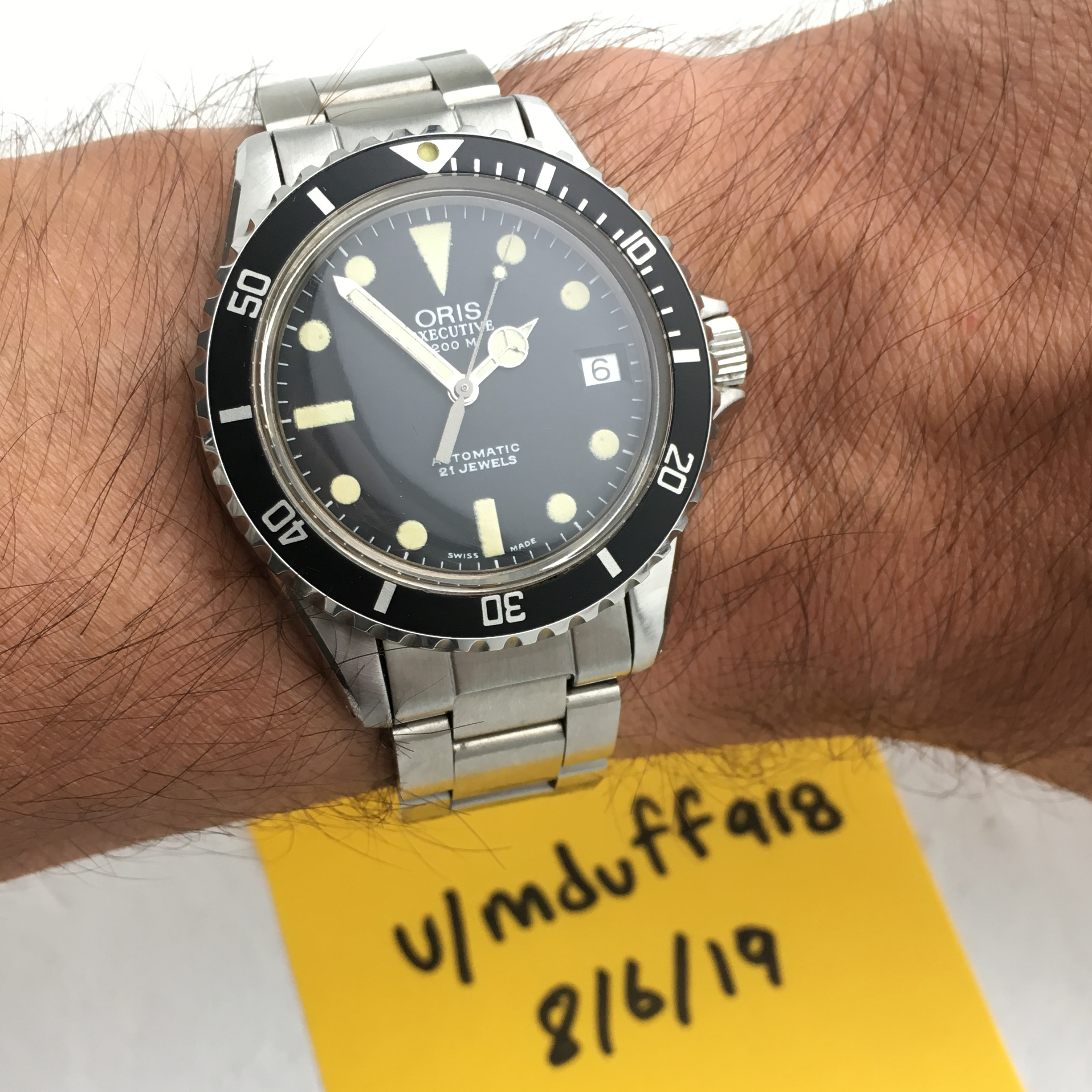 WTS WTT ORIS Diver 200m ETA 38mm 1150 OBO WatchCharts Marketplace