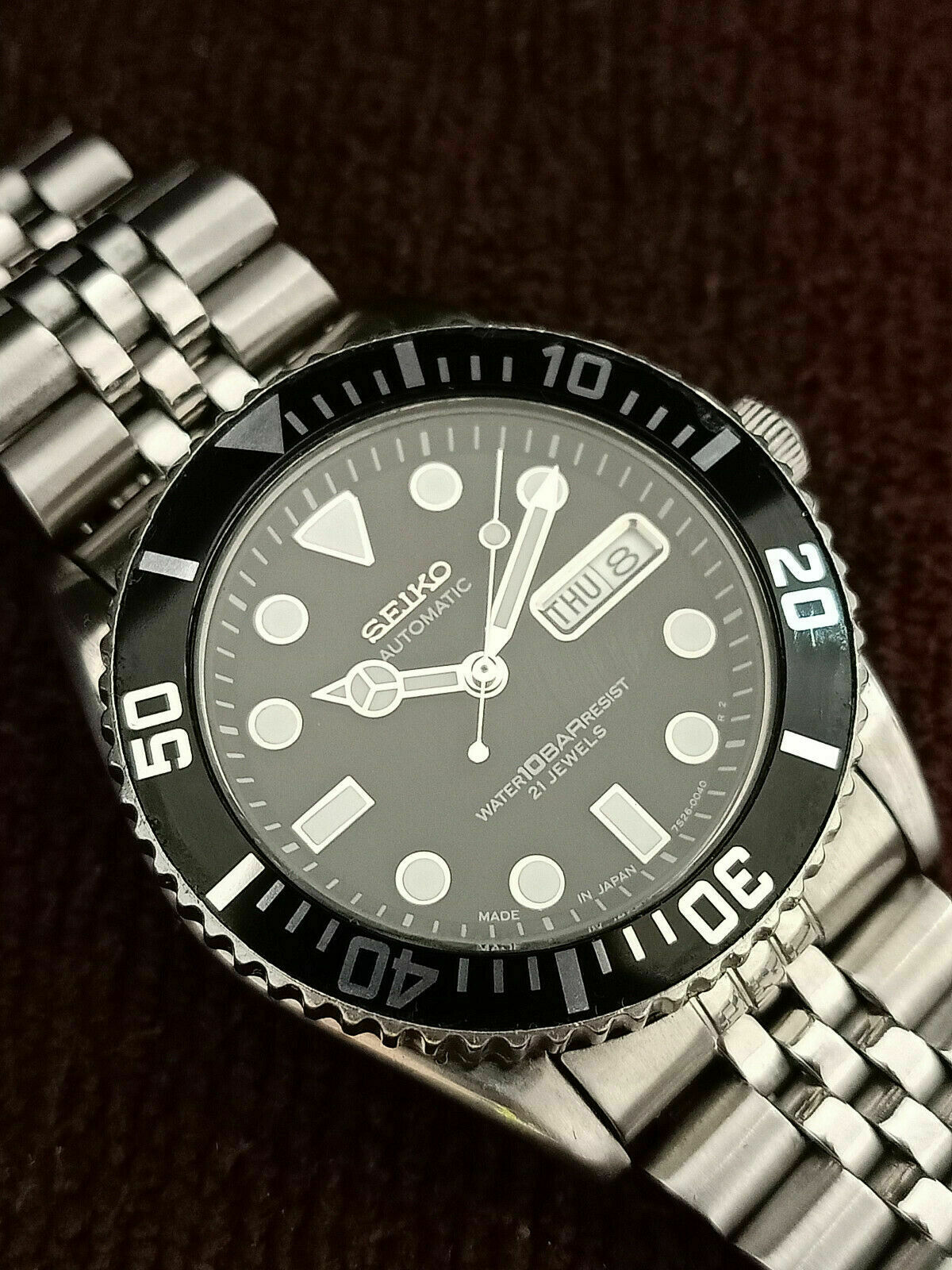 SEIKO DIVER 7S26-0040 SKX031K SUBMARINER AUTOMATIC MEN'S WATCH