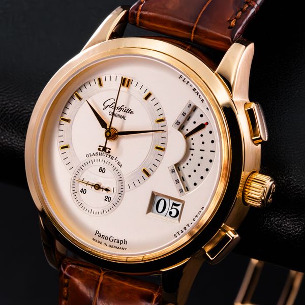 [WTS] Glashütte Original PanoGraph Rose Gold 39mm Silver Dial 61-01-01 ...